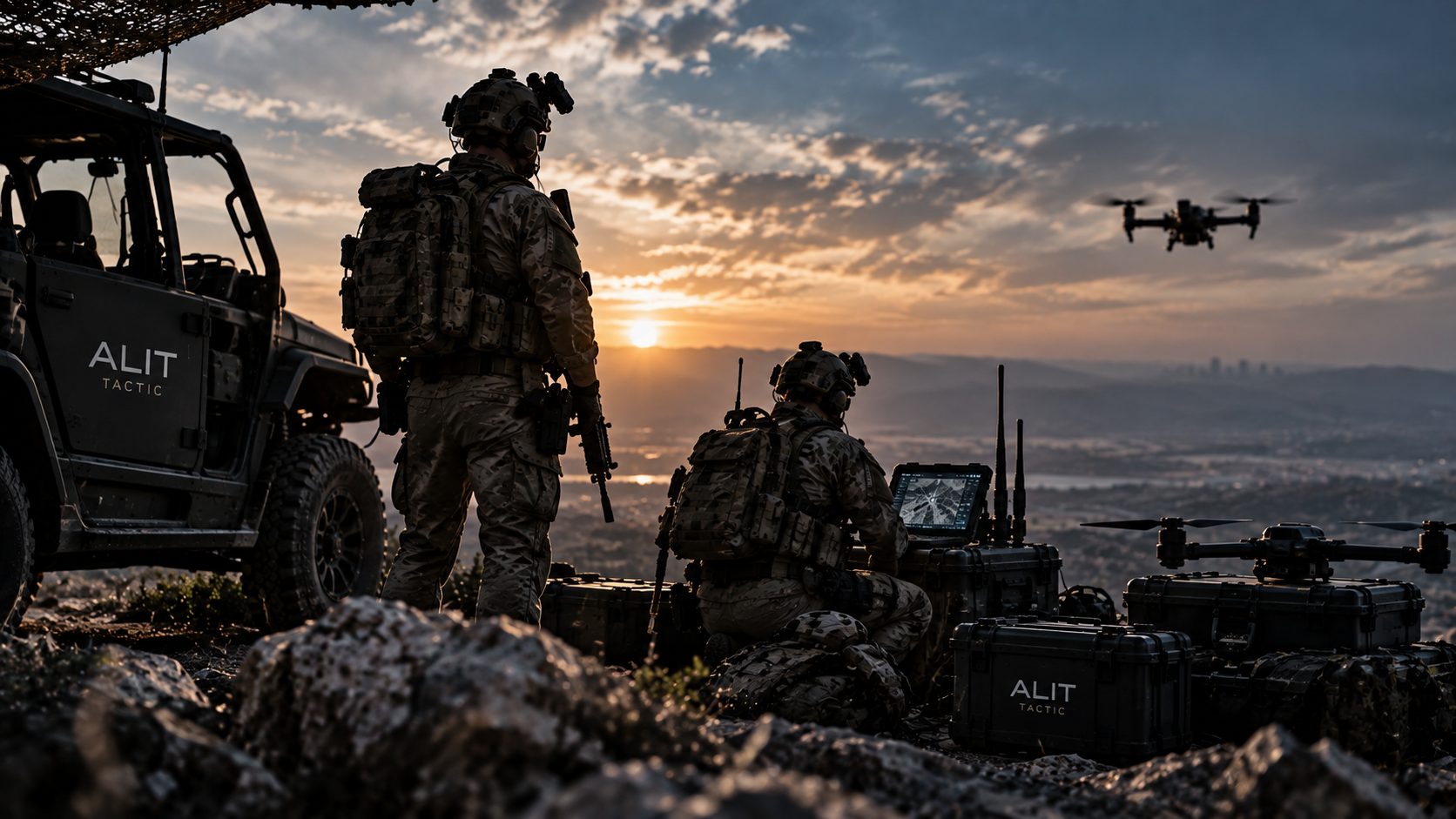 ALIT TACTIC team at an observation post