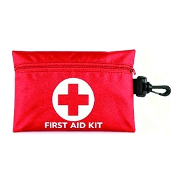 Zip First-Aid Pouch with Clip