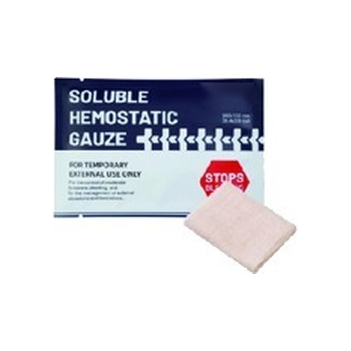 Soluble Hemostatic Gauze