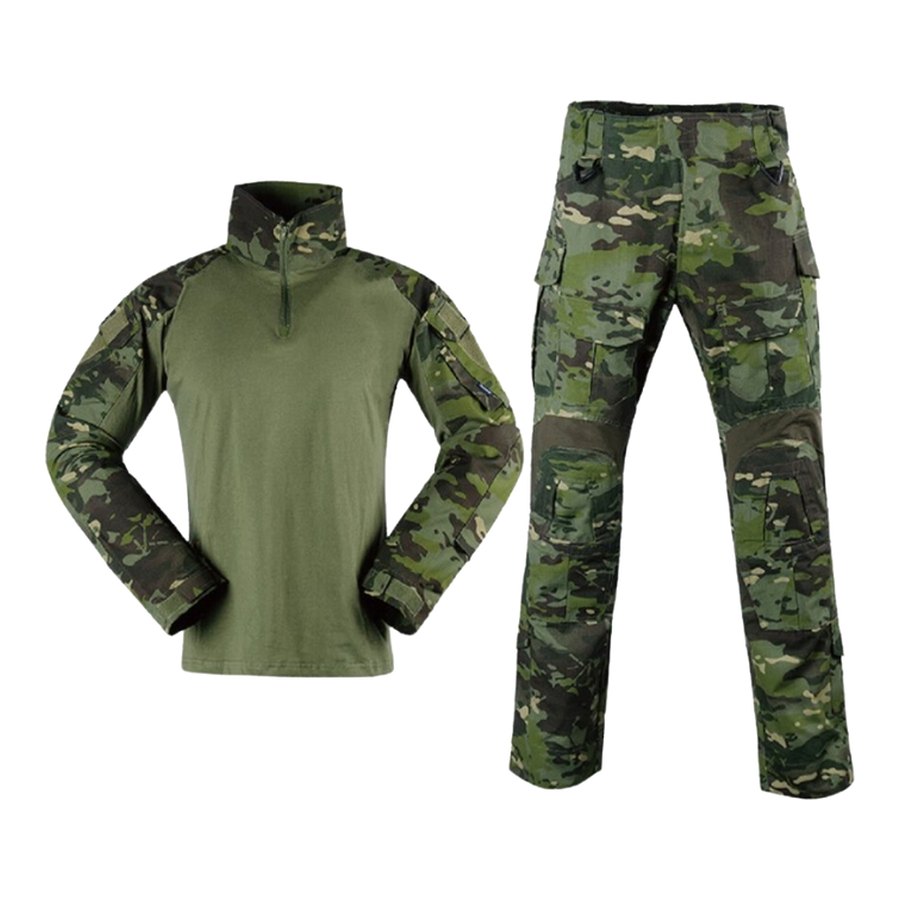 Combat Shirt & Trouser Set, Olive / woodland